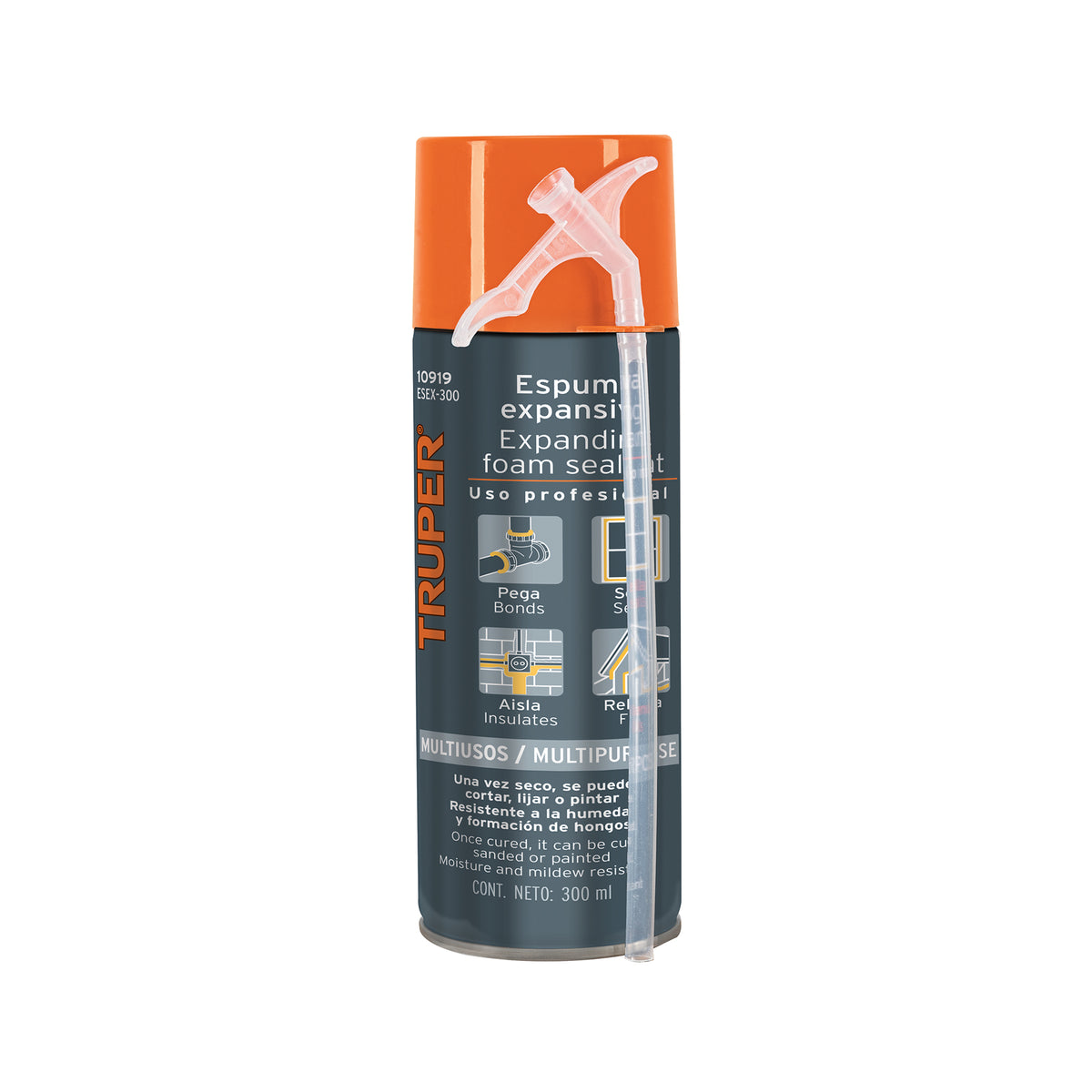 Espuma expansiva de poliuretano, 300 ml, TRUPER — foto oficial 1