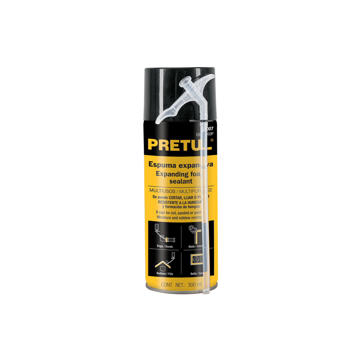 ESPUMA EXPANSIVA 300ML PRETUL 27007 ESEX-300P