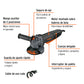 Esmeriladora 4-1/2', 850 W, int. paleta, TRUPER INDUSTRIAL, Truper, SKU 102496 — vista 3