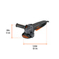 Esmeriladora 4-1/2', 850 W, int. paleta, TRUPER INDUSTRIAL, Truper, SKU 102496 — vista 4