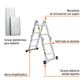 Escalera multiposición 8 peldaños, capacidad 150 kg, TRUPER, Truper, SKU 101905 — vista 3