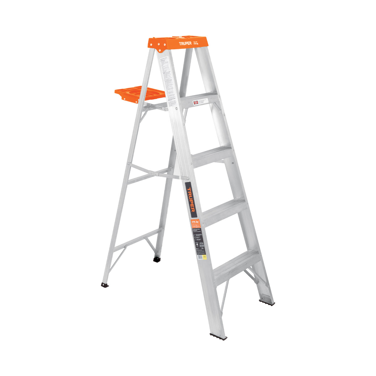 Escalera de tijera tipo ll 4 peldaños y bandeja, TRUPER, Truper, SKU 10264