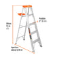 Escalera de tijera tipo ll 4 peldaños y bandeja, TRUPER, Truper, SKU 10264 — vista 4