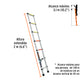 Escalera telescópica, 7 peldaños, tipo II, capacidad 102kg, Truper, SKU 101903 — vista 4
