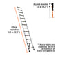 Escalera telescópica,13 peldaños, tipo II, capacidad 102kg, Truper, SKU 101904 — vista 4