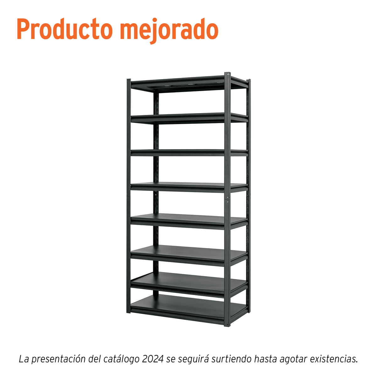 Estante metálico 8 repisas capacidad 80kg 85x45x180 TRUPER — foto oficial 1