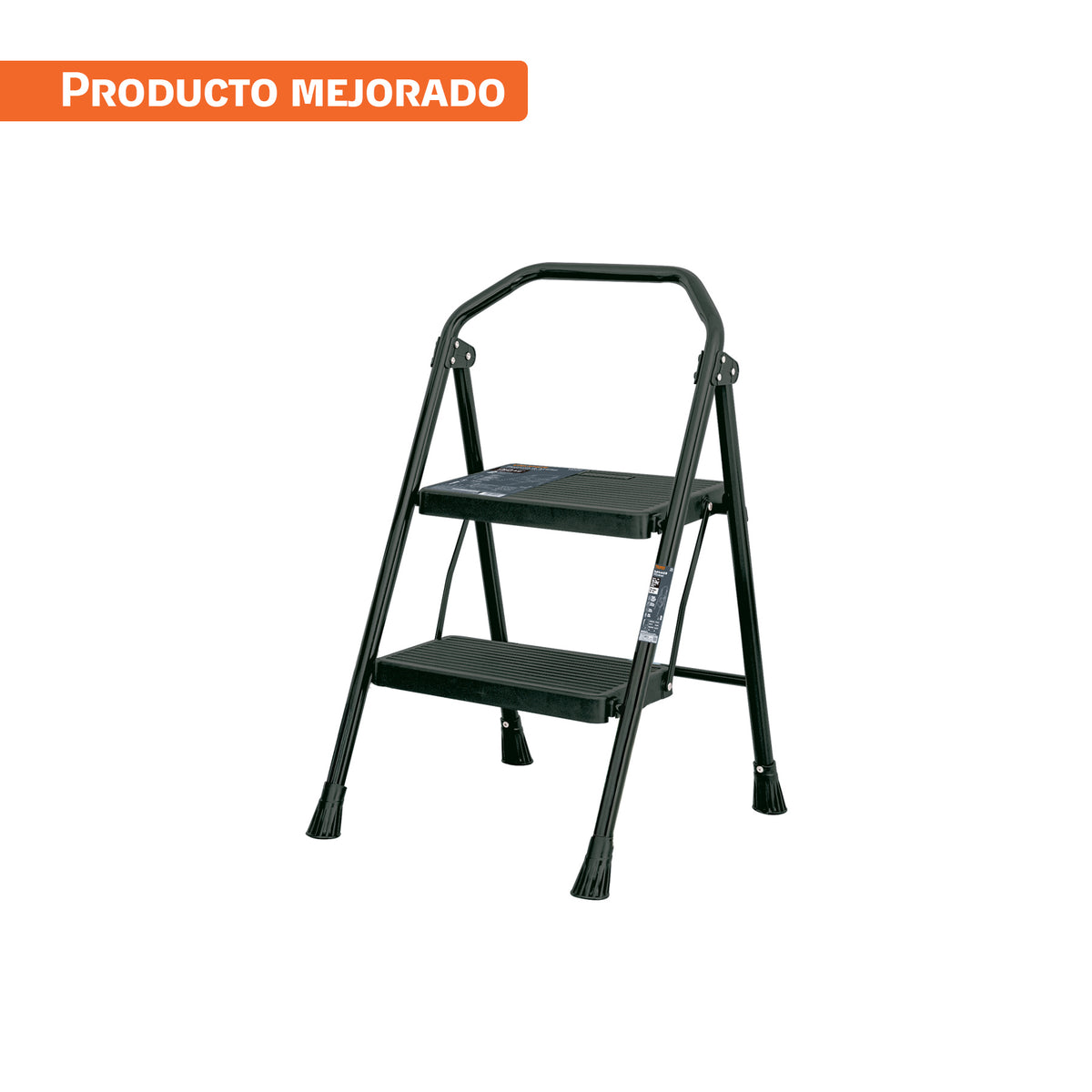 Escalerilla tubular, plegable, 2 peldaños, TRUPER — foto oficial 1