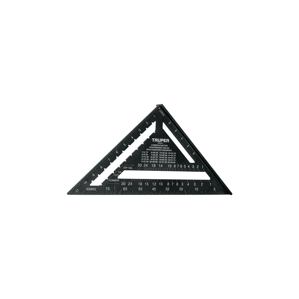 Escuadra 12', aluminio color negro, para muro de yeso,TRUPER — foto oficial 1