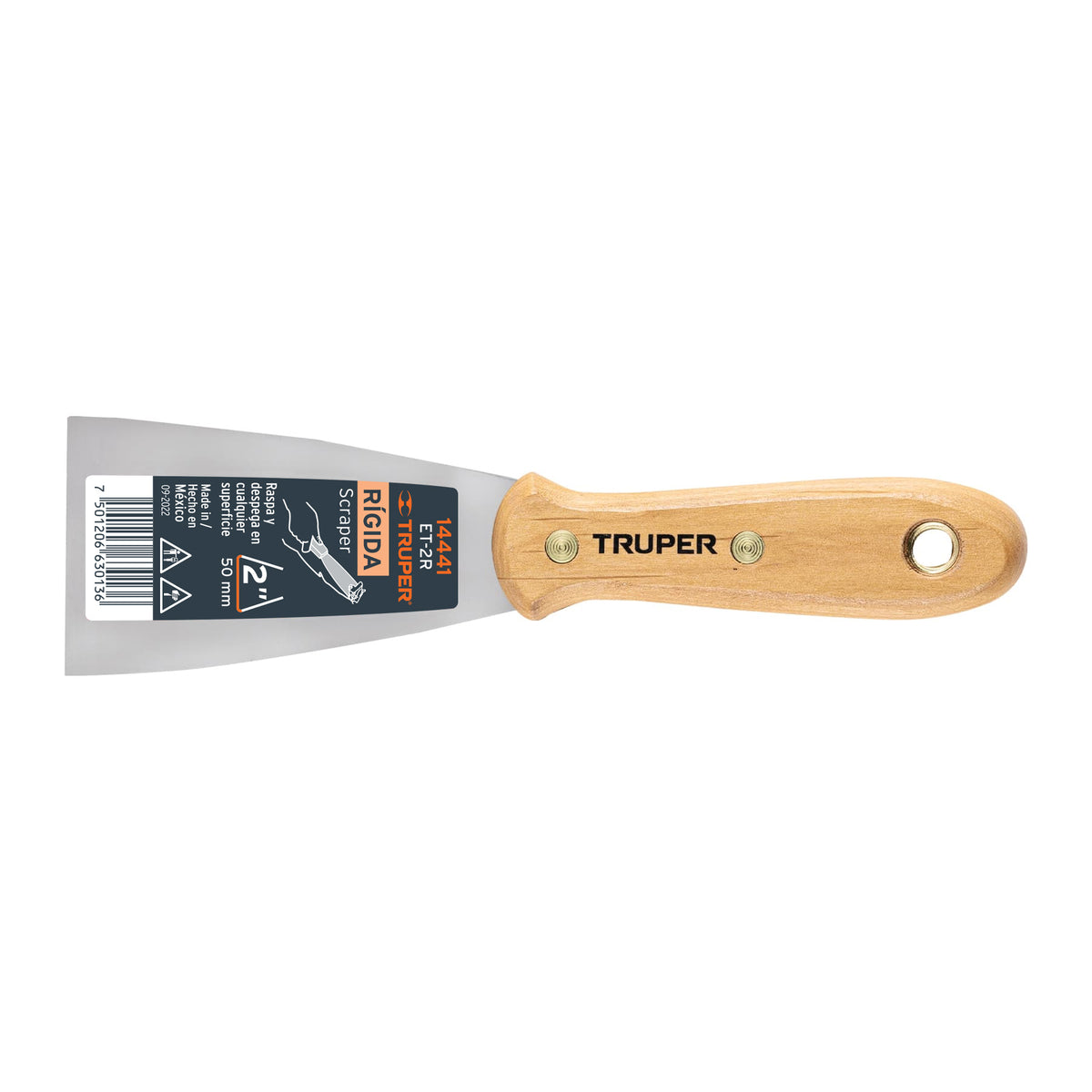Espátula rígida 2' con mango de madera TRUPER — foto oficial 1