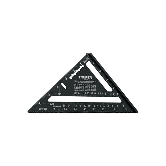 Escuadra 7', aluminio color negro, para muro de yeso, TRUPER — foto oficial 1
