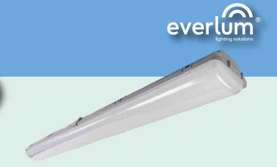 GABINETE APRUEBA DE VAPOR VP 40W 5000K  CON LUZ LED INTEGRADA EVERLUM EVE-VP-40W-50