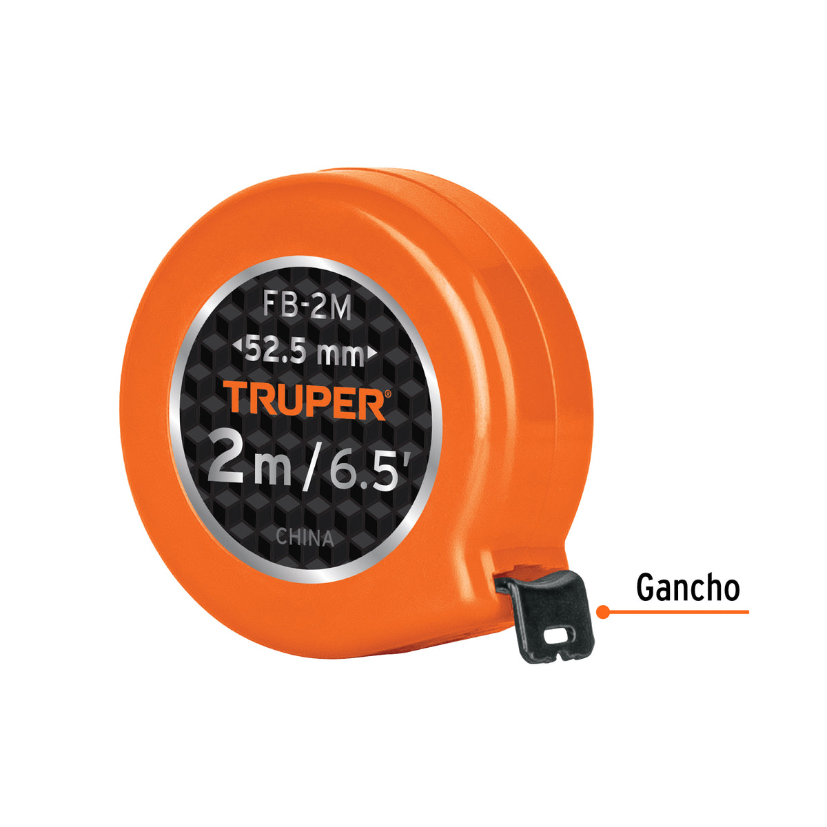Flexómetro de bolsillo 2 m cinta 13 mm, TRUPER, Truper, SKU 103090 — vista 3