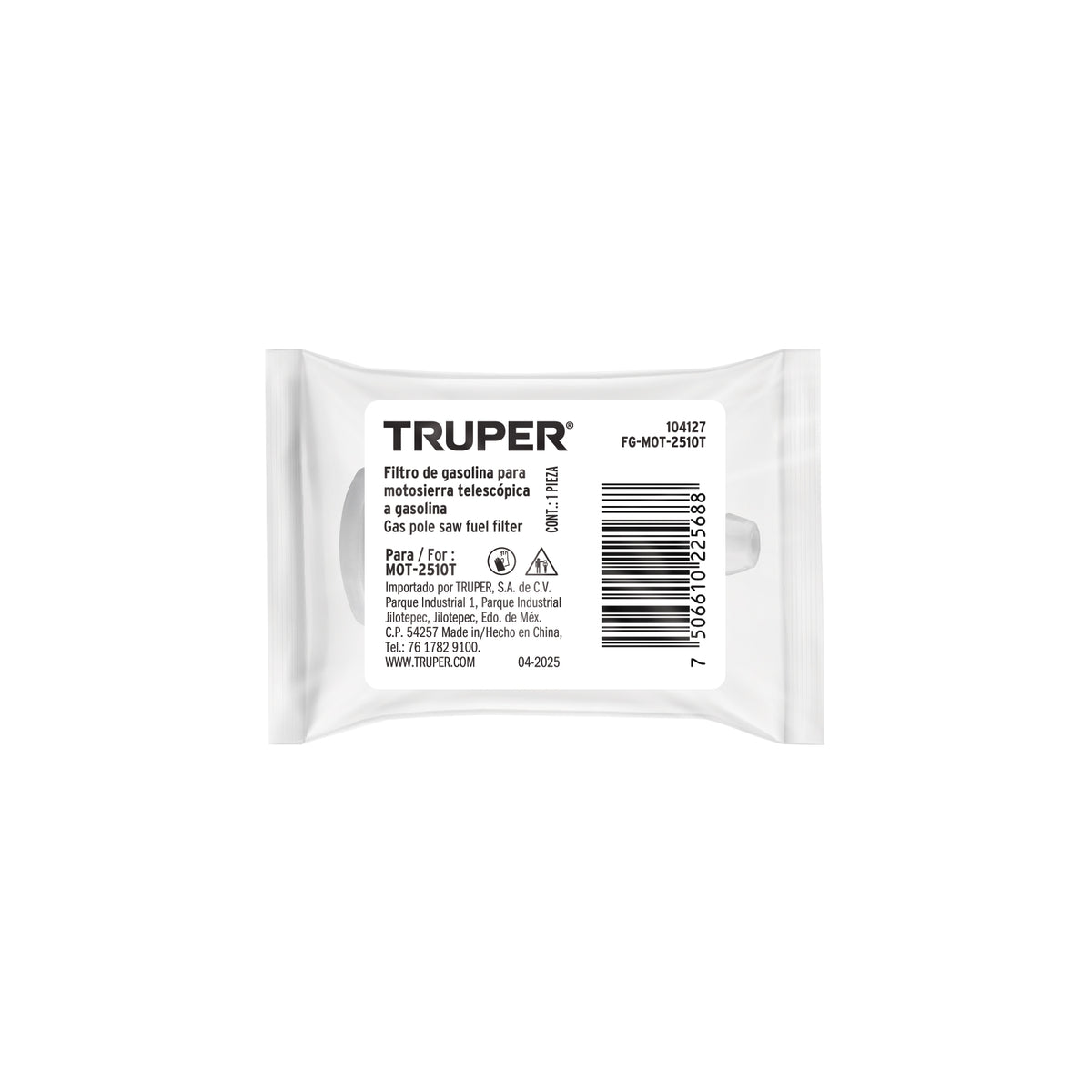 Filtro de gasolina para MOT-2510T, TRUPER — foto oficial 2