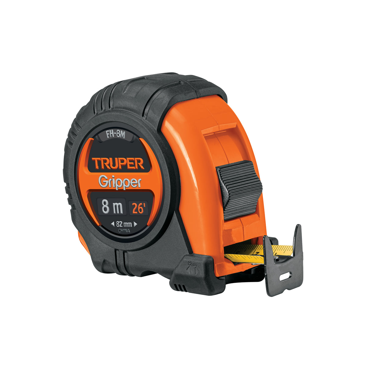Flexómetro Gripper contra impactos 8 m cinta 25 mm TRUPER — foto oficial 1