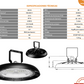 CAMPANA INDUSTRIAL UFO TISHMAN 200W 6500K 24300LM 100-240V TLHB20050