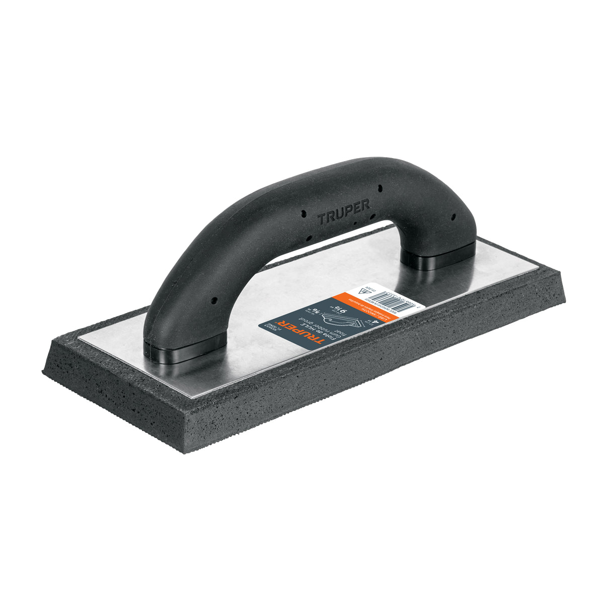 Flota de hule 9 1/2', esp. 5/8', acabado fino, Comfort Grip, Truper, SKU 103653