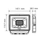 REFLECTOR LED CON SUPRESOR DE PICOS 2KV IP65 IK07 30W 65K LUZ FRÍA BOOMER FL20003F