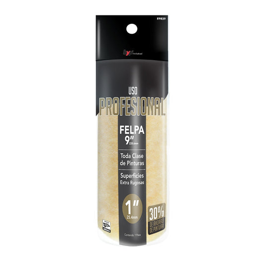 FELPA 9" ALTA DENSIDAD 1" BYP FPR39