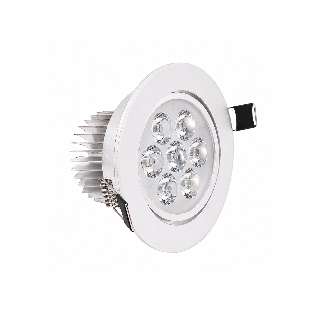 LÁMPARA EMPOTRADO SPOT LED 3 1/2" 7W 64K LUZ FRÍA FAMOUS STAR GR-TH003/64
