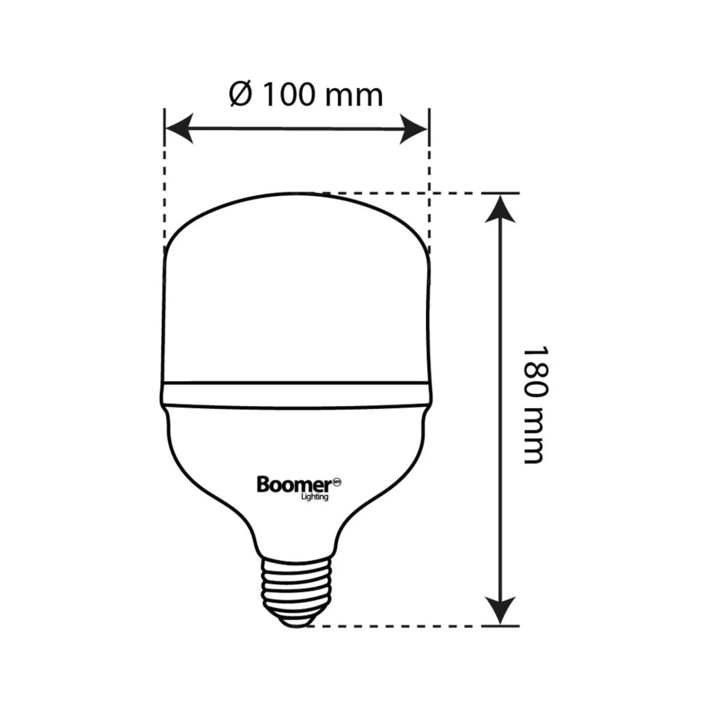 FOCO LED INDUSTRIAL ALTA POTENCIA 30W 2,700LM 65K LUZ FRÍA BOOMER BLHPT-030-65