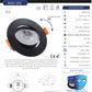 SPOT LED EMPOTRABLE DIRIGIBLE MINI REDONDO NEGRO 3W/5W/7W 5600LM CCT MULTI TEMPERATURA ARTLITE ADO-101