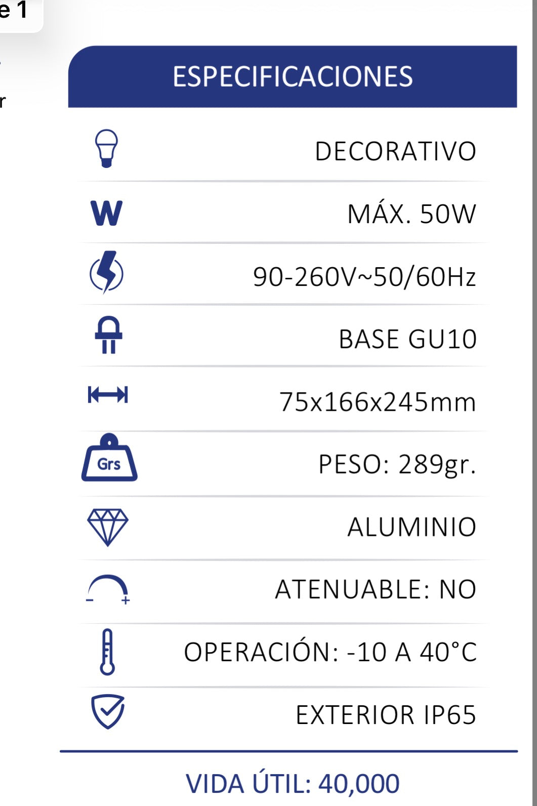 LÁMPARA ESTACA JARDÍN EXTERIOR GU10 IP65 NEGRO ARTLITE ADE-311