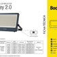 REFLECTOR LED SUPRESOR DE PICOS 4KV 50W CCT MULTI TEMPERATURA BOOMER FL22055C