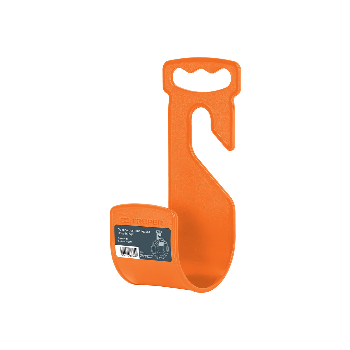 Gancho plástico naranja para manguera de jardín, TRUPER, Truper, SKU 100173