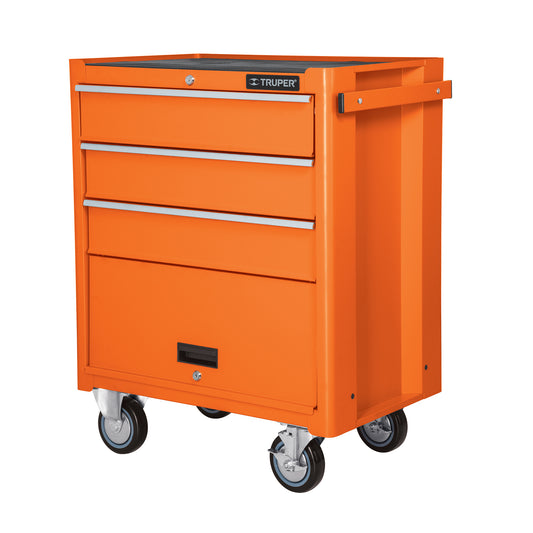 Gabinete metálico móvil 4 cajones capacidad 90 kg TRUPER — foto oficial 1