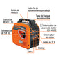 Generador silencioso inverter 2.2kW, 80 cc, encendido manual, Truper, SKU 103278 — vista 3
