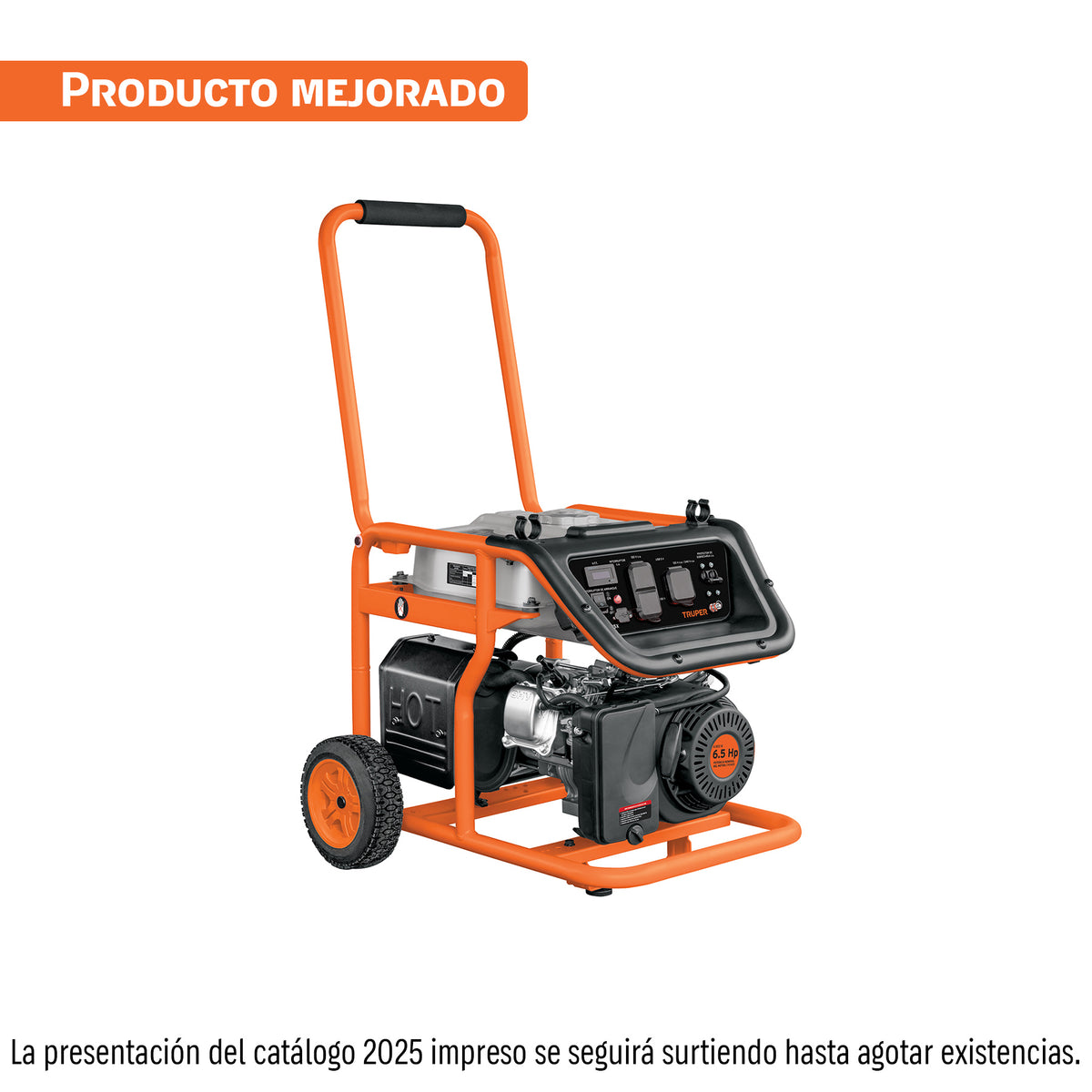 Generador portátil 2.5 kW motor a gasolina TRUPER — foto oficial 1