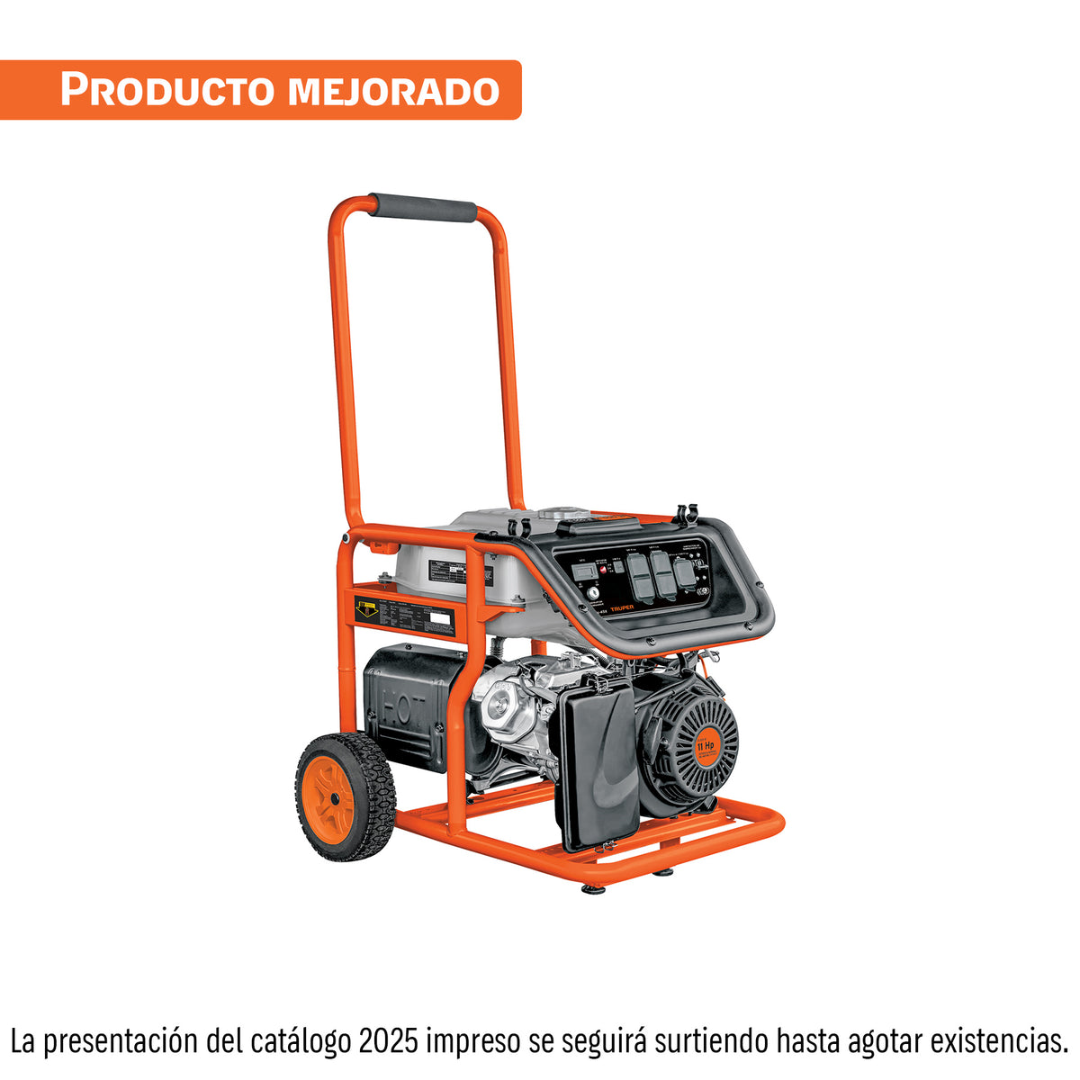 Generador portátil 4.5 kW motor a gasolina TRUPER — foto oficial 1