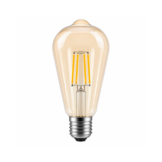 FOCO LED VINTAGE G80 AMBAR E26 E27 4W LUZ CÁLIDA IP20 GEOPOWER VG02/4W