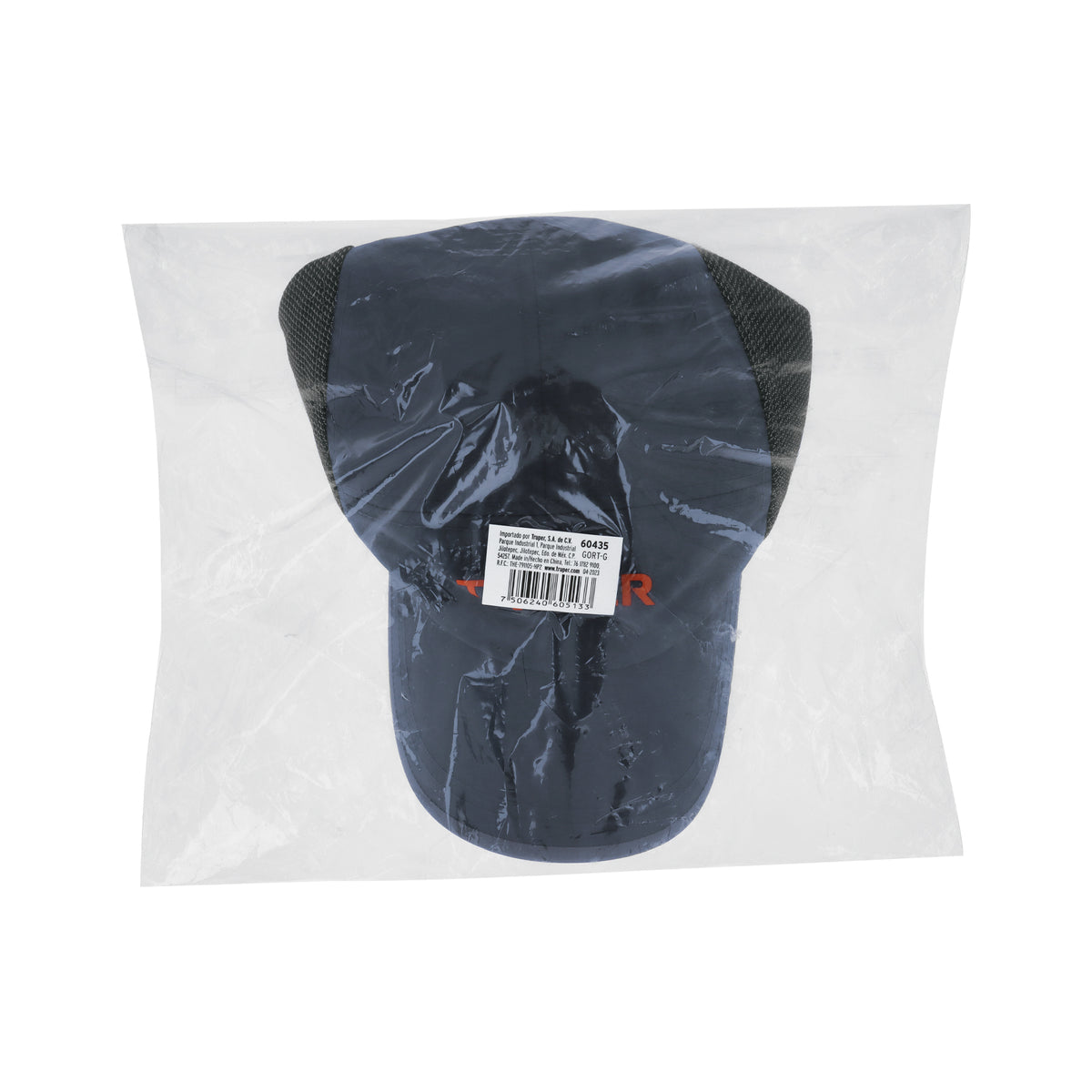 Gorra color gris 100% poliéster TRUPER — foto oficial 2