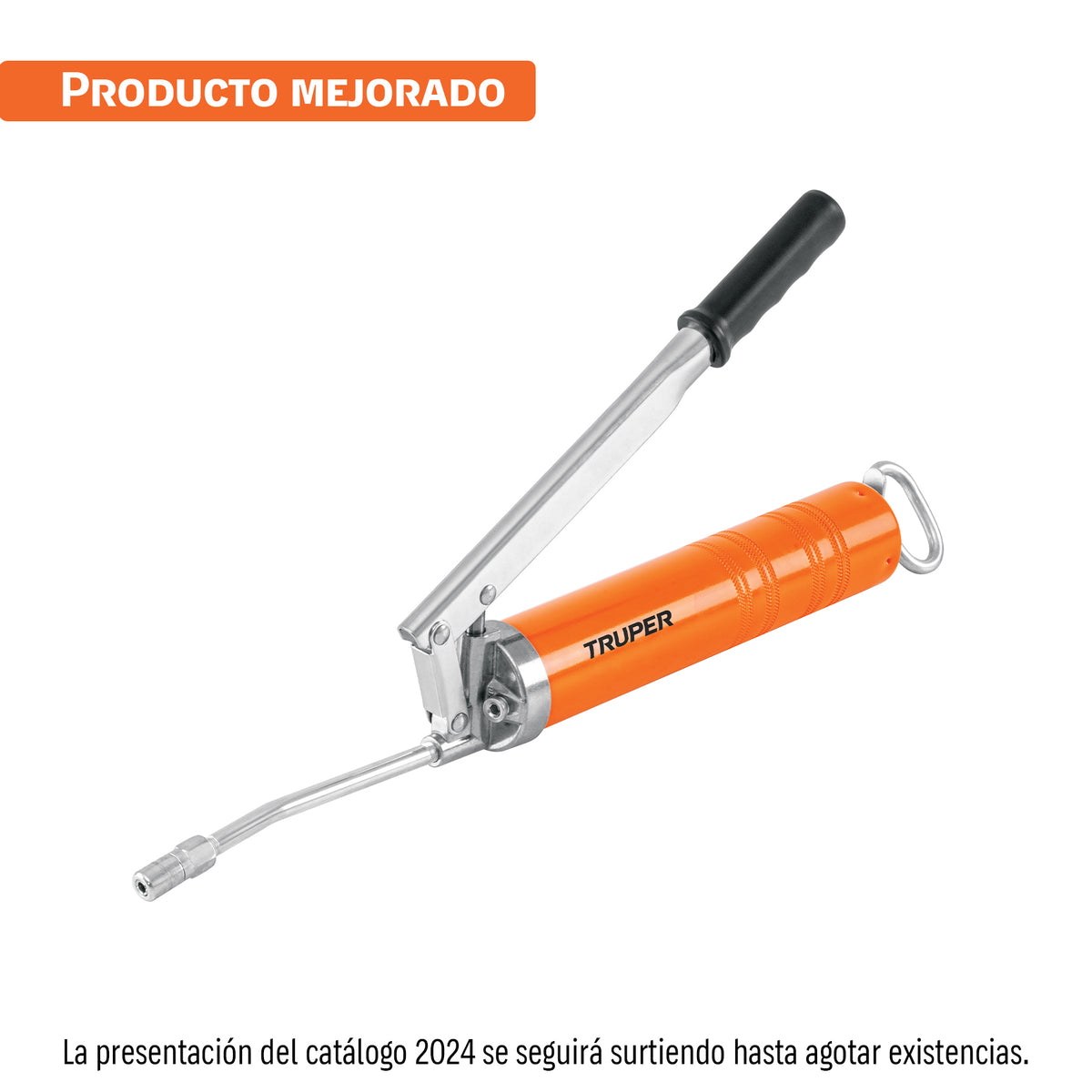 Inyectora de grasa 14 oz 6000 PSI con grip antiderrapante — foto oficial 1