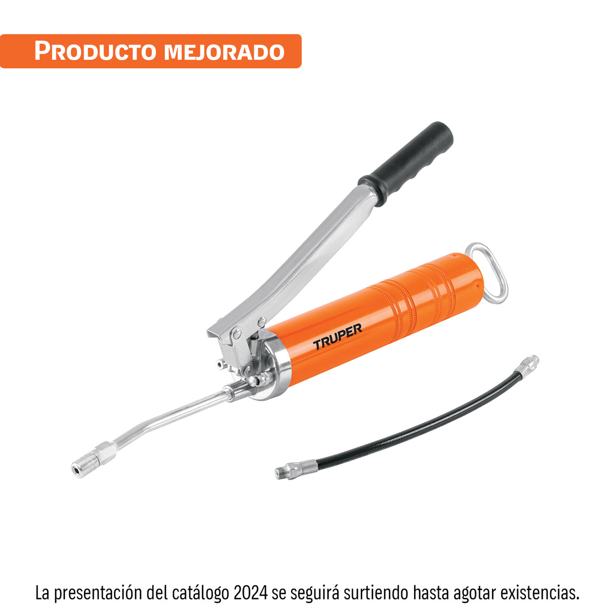 Inyectora de grasa 14 oz 10000 PSI con grip antiderrapante — foto oficial 1