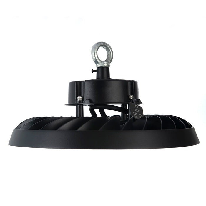 LÁMPARA UFO LED INDUSTRIAL ATENUABLE 200W 42,000LM 55K LUZ FRÍA CON SUPRESOR DE PICOS DE 6KVA BOOMER HB010705 HS RS-210 ATENUABLE 0-10v