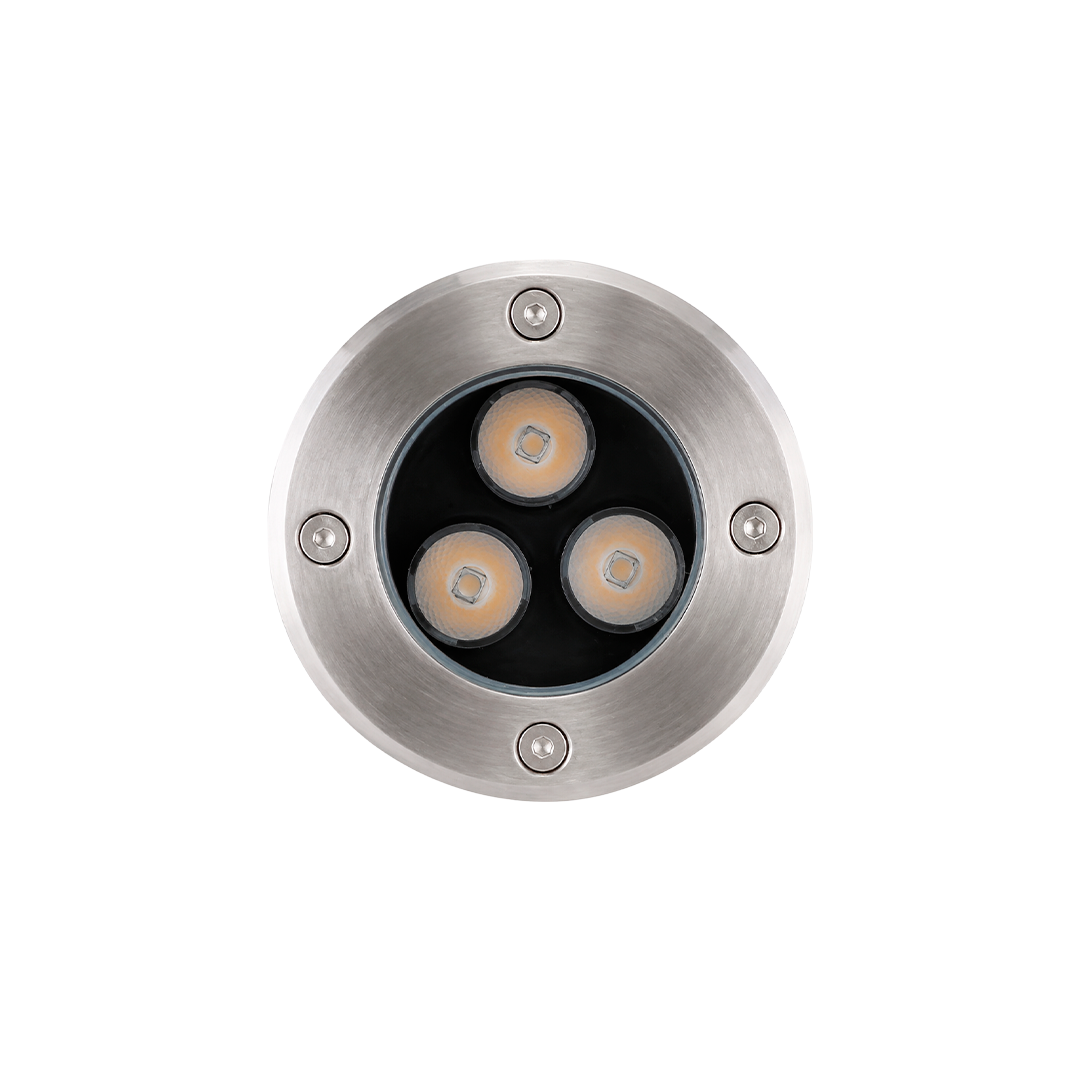EMPOTRADO PISO PROTECCIÓN A IMPACTOS IK08 SUPRESOR DE PICOS 1.5KV 3W 30K LUZ CÁLIDA ICON EMPINT3W30KIP67