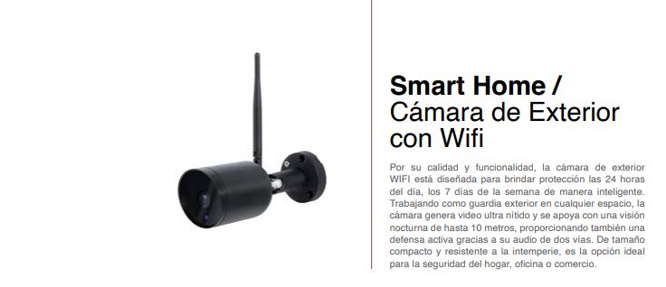 CAMARA EXTERIOR SMART HOME ICON ICSHCAM01