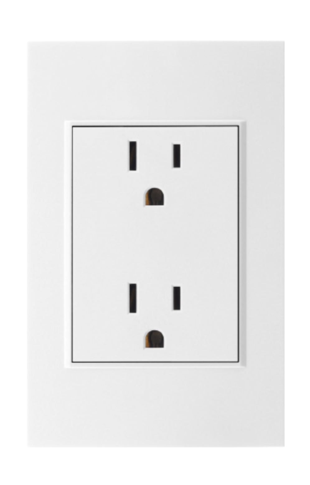 PLACA CONTACTO DOBLE PVC BLANCO TECNOLED TS-TC-2T-BL