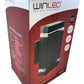 BRACKET MURO RECTANGULAR POLICARBONATO NEGRO EXTERIOR IP44 2 X GU10 WINLED WDE-014