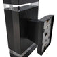 BRACKET MURO RECTANGULAR POLICARBONATO NEGRO EXTERIOR IP44 2 X GU10 WINLED WDE-014
