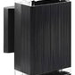 BRACKET MURO RECTANGULAR POLICARBONATO NEGRO EXTERIOR IP44 2 X GU10 WINLED WDE-014