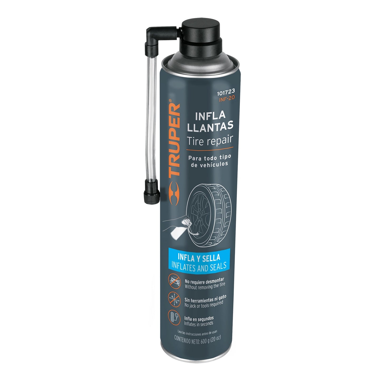 INFLALLANTAS INFLA Y SELLA PINCHADURAS HASTA 6MM TRUPER 101723 INF-20