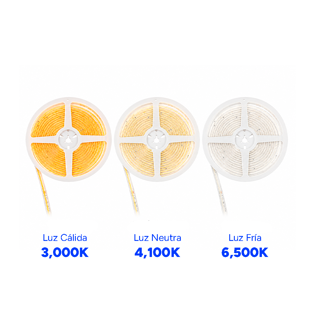 TIRA LED COB EXTERIOR 5MTS ATENUABLE IP65 127V 45W 65K LUZ FRÍA JACH ST5-COB65EXT