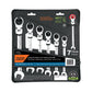 Juego de 7 llaves combinadas mm con matraca flexible, Expert, SKU 103596