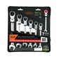 Juego de 7 llaves combinadas std con matraca flexible, Expert, SKU 103597