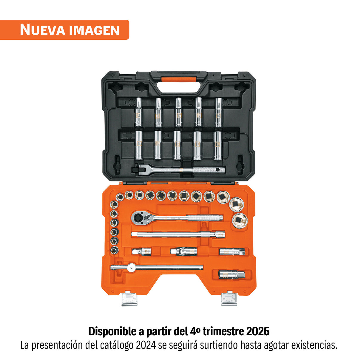 Juego de 36 herramientas cuadro 1/2' mm para mecánico — foto oficial 1