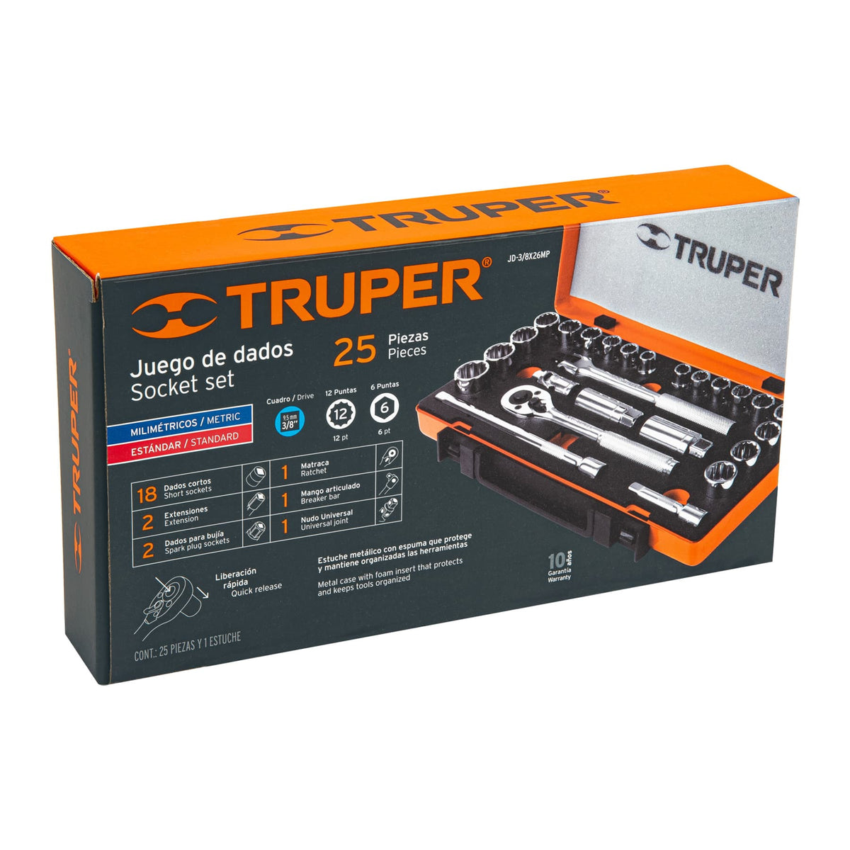 JD-3-8X26MP Truper SKU 13954