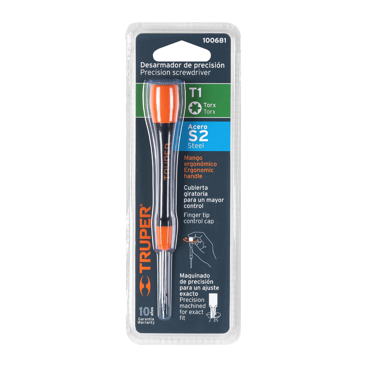 Desarmador de precisión punta torx T1 mango ergonómico — foto oficial 2